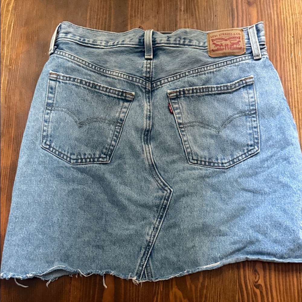 Levi's Light Blue Denim Mini Skirt
